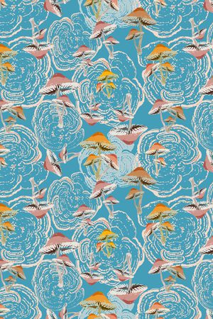 蘑菇印花华亿平台图片