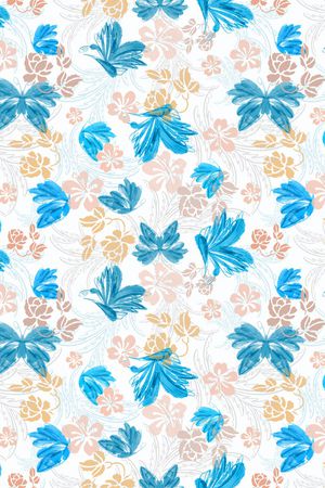 手绘印花华亿平台图片