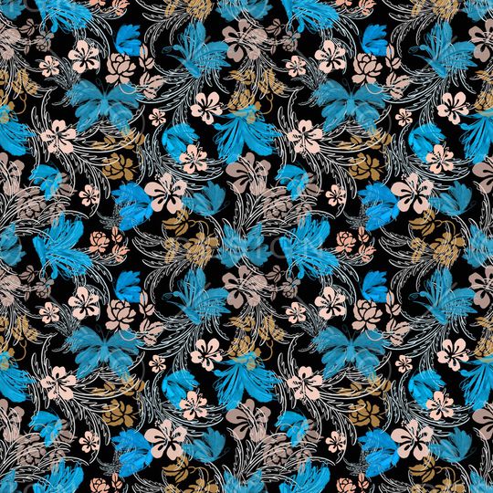 手绘印花华亿平台图片