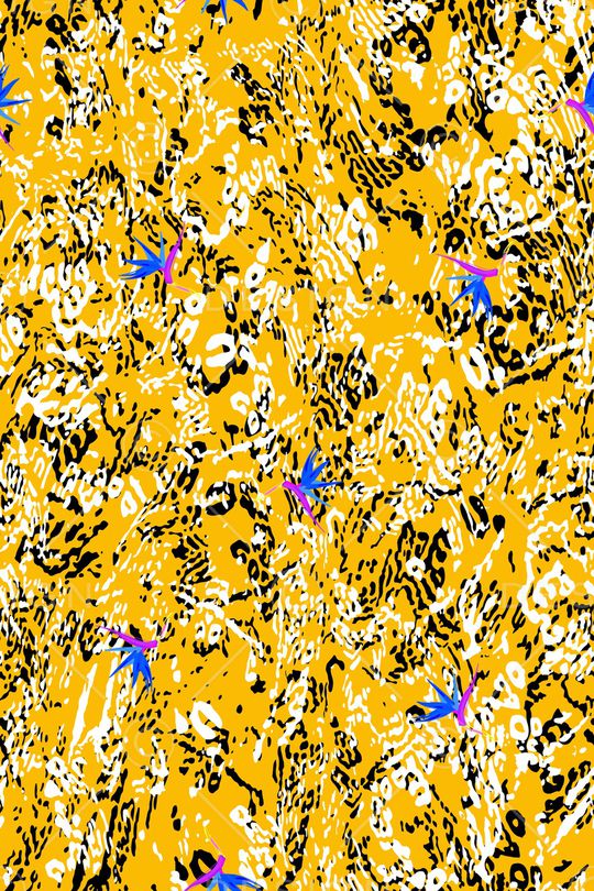 豹纹印花华亿平台图片