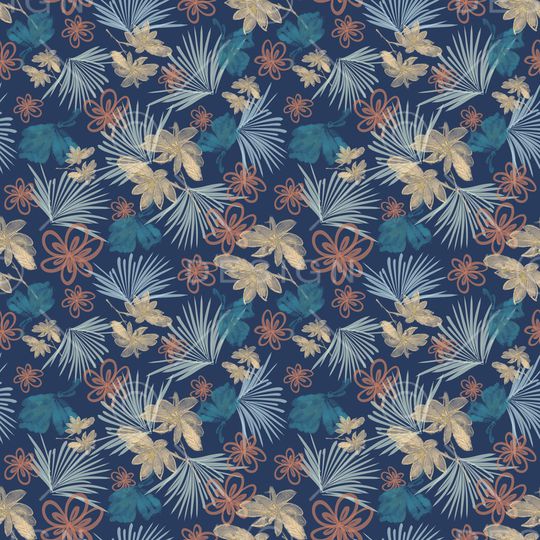 绿植树叶印花华亿平台图片