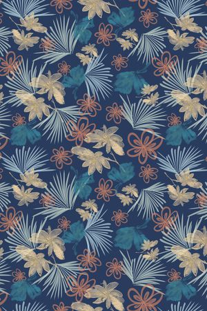 绿植树叶印花华亿平台图片