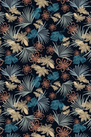 绿植树叶印花华亿平台图片