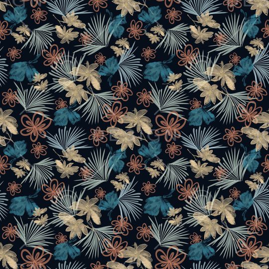 绿植树叶印花华亿平台图片