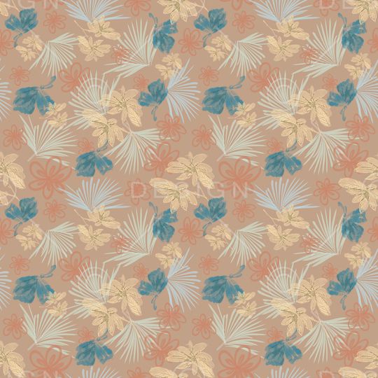 绿植树叶印花华亿平台图片