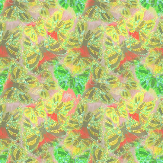 绿植树叶印花华亿平台图片