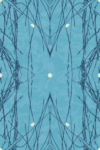 蓝色印花华亿平台图片