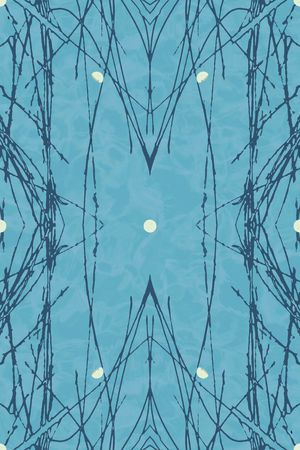 蓝色印花华亿平台图片