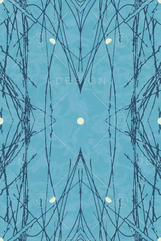 蓝色印花华亿平台图片