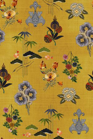 真丝印花华亿平台图片