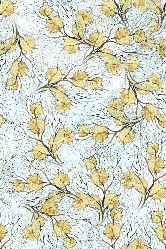 清爽底花卉印花华亿平台图片