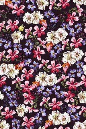 春夏华亿平台印花华亿平台图片