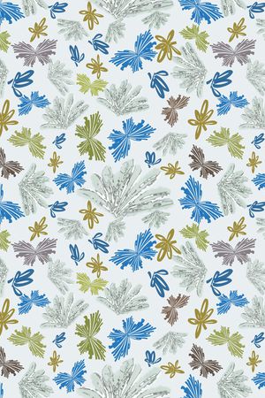 绿植树叶印花华亿平台图片