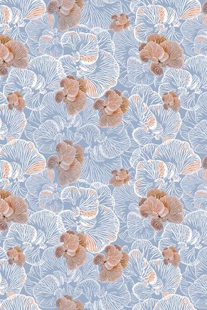 蘑菇印花华亿平台图片