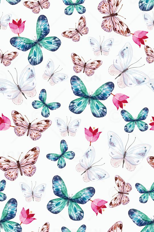 花卉蝴蝶印花华亿平台图片