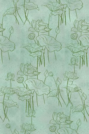 荷花印花华亿平台图片