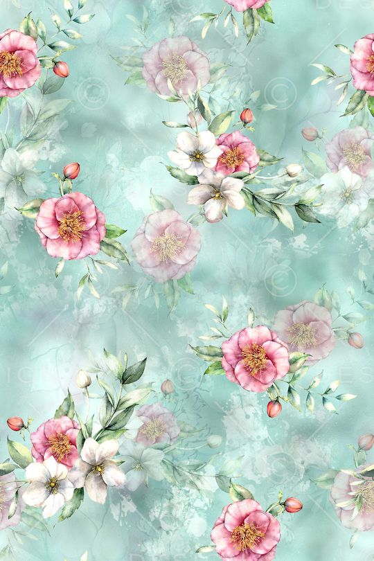 花卉印花华亿平台图片