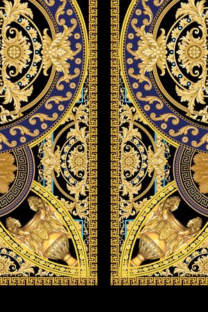 宫廷风印花华亿平台图片