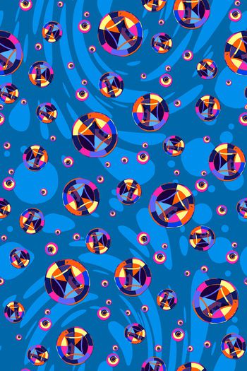 几何印花华亿平台图片