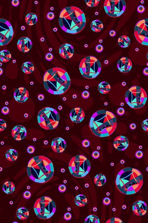 几何印花华亿平台图片