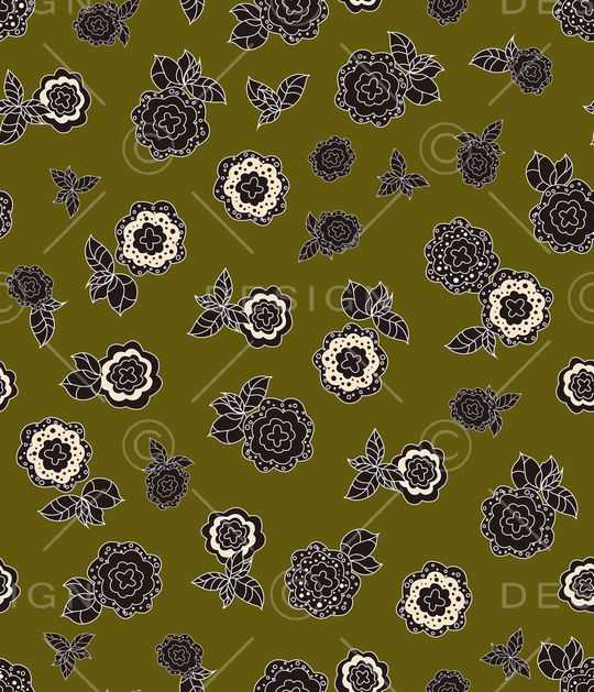 连衣裙印花华亿平台图片