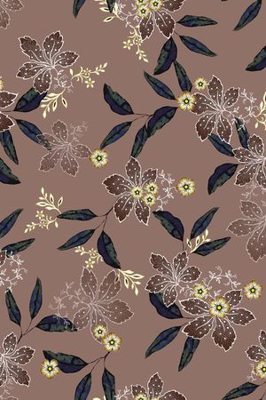 连衣裙印花华亿平台图片