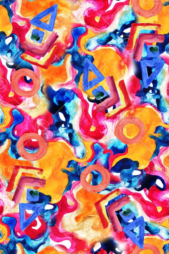 几何印花华亿平台图片