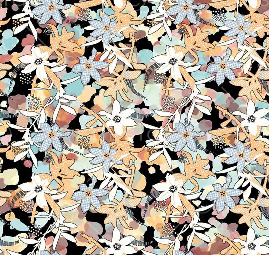 绿植树叶印花华亿平台图片