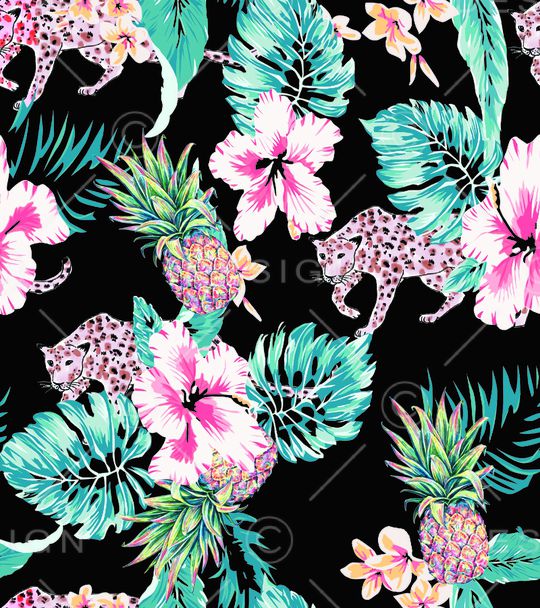 绿植树叶印花华亿平台图片