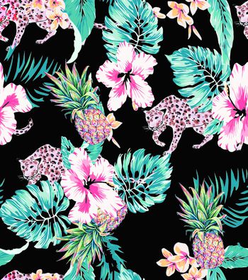 绿植树叶印花华亿平台图片