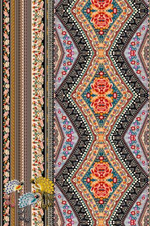 复古印花华亿平台图片