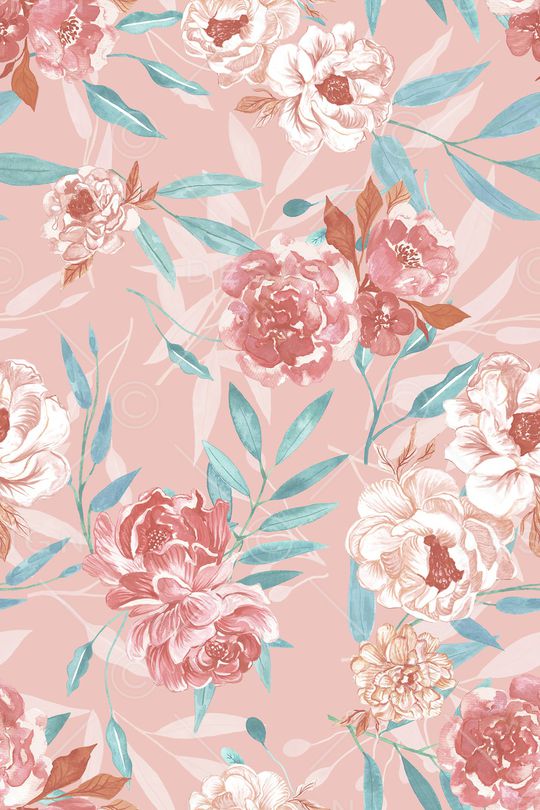 清爽底花卉印花华亿平台图片