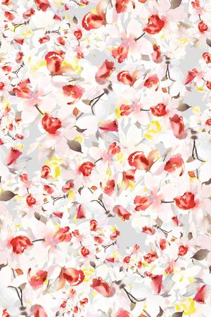 抽象花卉印花华亿平台图片