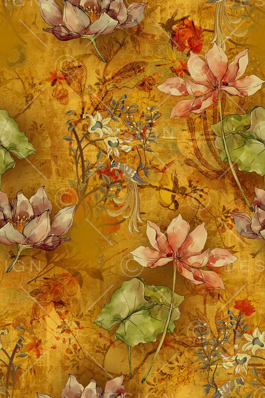 花卉印花华亿平台图片