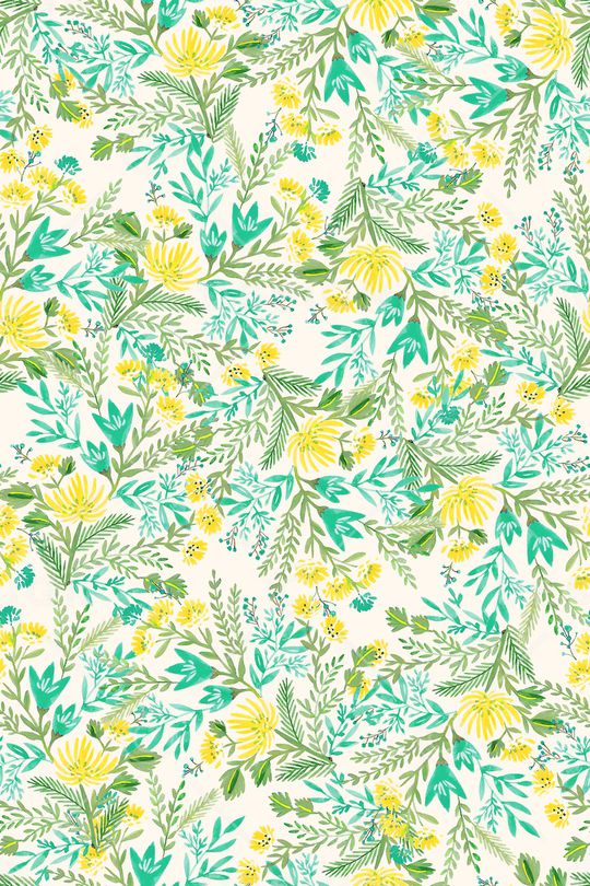 清爽底花卉印花华亿平台图片