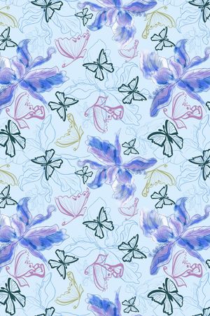 花卉印花华亿平台图片