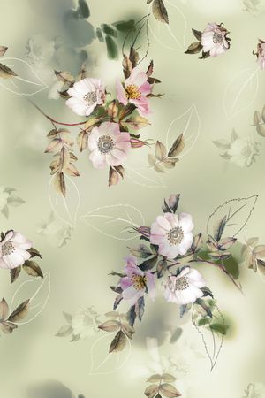 连衣裙印花华亿平台图片