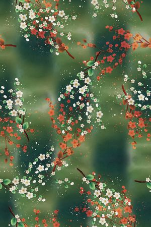 梅花印花华亿平台图片