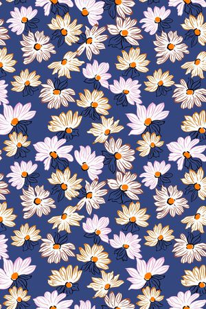 清爽底花卉印花华亿平台图片