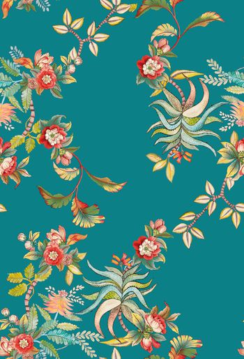 彩底花卉印花华亿平台图片