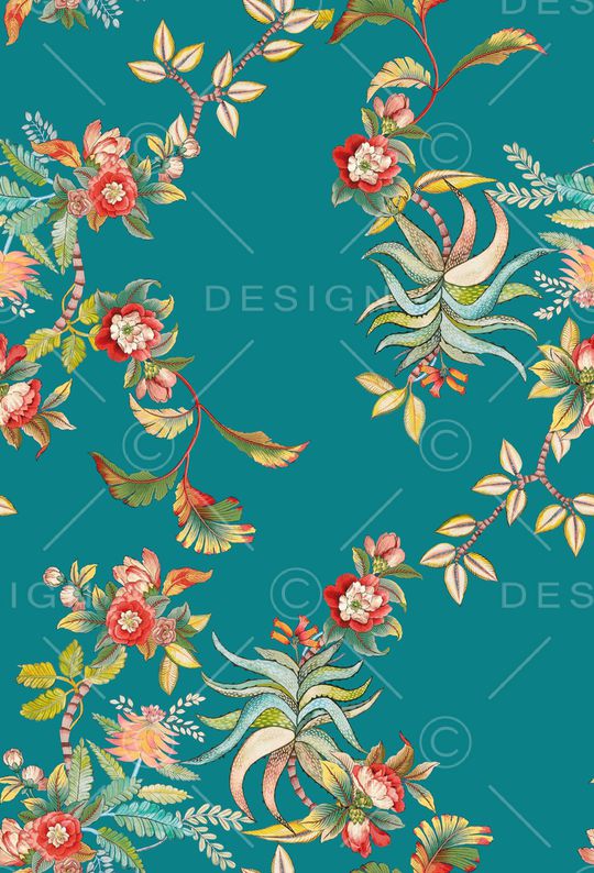 彩底花卉印花华亿平台图片