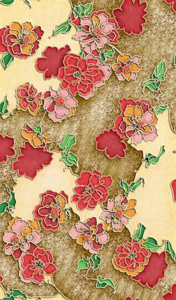 水彩印花华亿平台图片