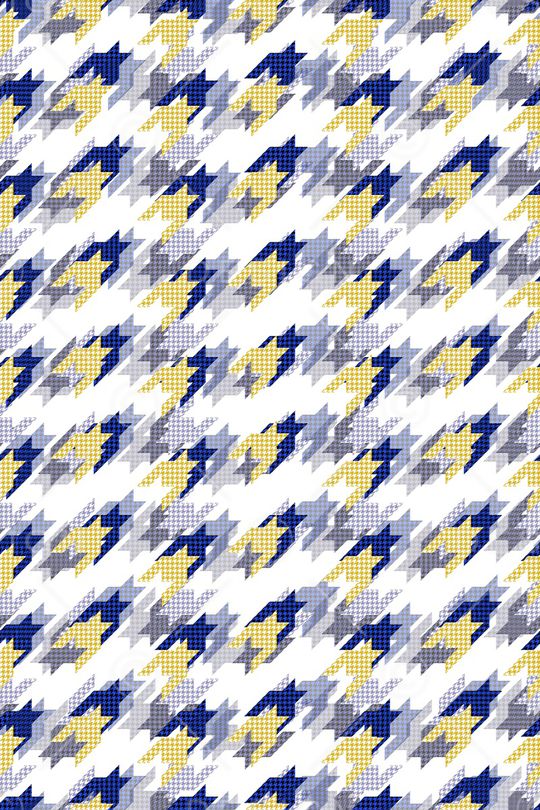 千鸟格印花华亿平台图片