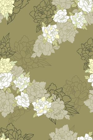 黑底花卉印花华亿平台图片