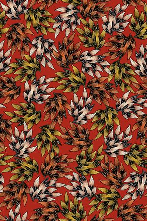 绿植树叶印花华亿平台图片