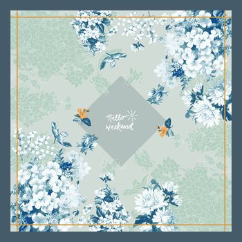 丝巾定位花印花华亿平台图片