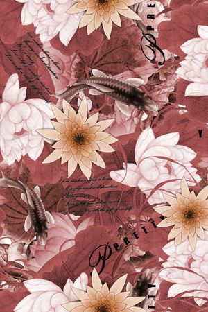 荷花印花华亿平台图片