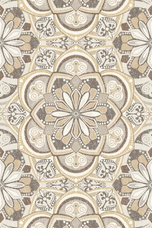 民族花卉印花华亿平台图片