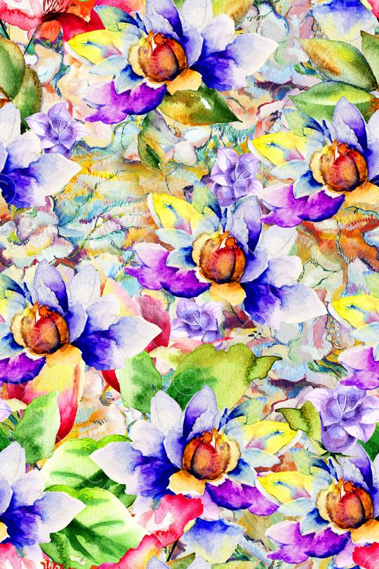 绿植树叶印花华亿平台图片