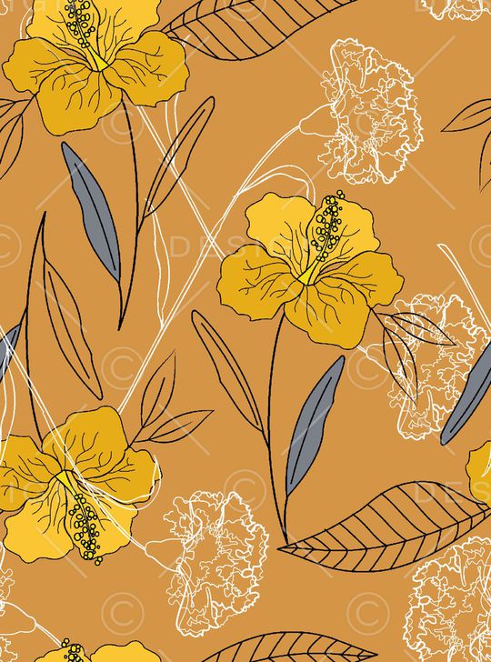 绿植树叶印花华亿平台图片